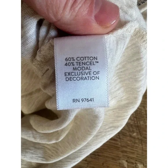 J. Jill Feminine Floral Embroidered Blouse Size 2X Plus 3/4 Sleeves boxy - Picture 7 of 10